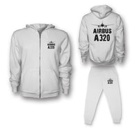 Thumbnail for Airbus A320 & Plane Designed Zipped Hoodies & Sweatpants Set