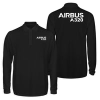 Thumbnail for Airbus A320 & Text Designed Long Sleeve Polo T-Shirts (Double-Side)