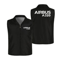Thumbnail for Airbus A320 & Text Designed Thin Style Vests