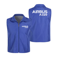 Thumbnail for Airbus A320 & Text Designed Thin Style Vests