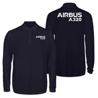 Thumbnail for Airbus A320 & Text Designed Long Sleeve Polo T-Shirts (Double-Side)