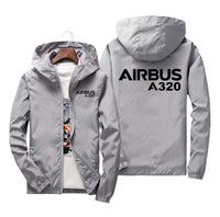 Thumbnail for Airbus A320 & Text Designed Windbreaker Jackets