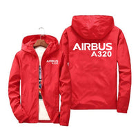 Thumbnail for Airbus A320 & Text Designed Windbreaker Jackets