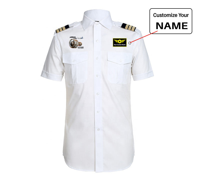 Airbus A320 & V2500 Engine Designed Pilot Shirts