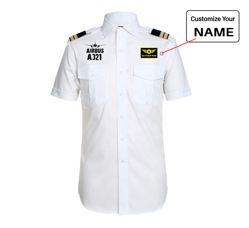 Airbus A321 & Plane Designed Pilot Shirts