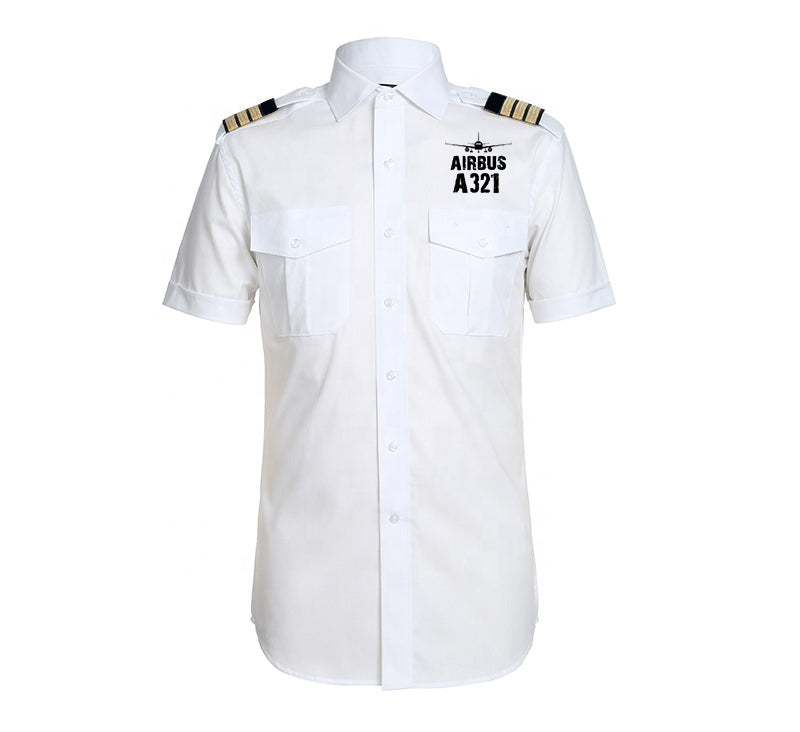 Airbus A321 & Plane Designed Pilot Shirts