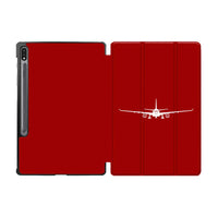 Thumbnail for Airbus A330 Silhouette Designed Samsung Tablet Cases