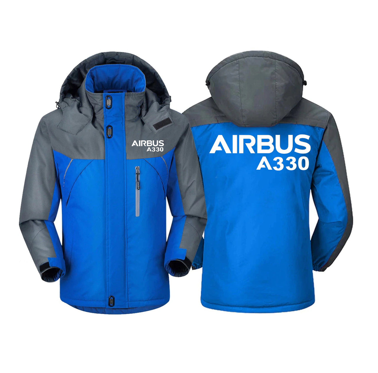 Airbus A330 & Text Designed Thick Winter Jackets