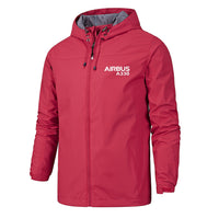 Thumbnail for Airbus A330 & Text Designed Rain Jackets & Windbreakers