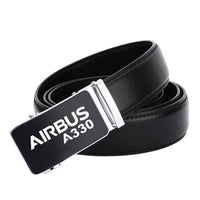 Thumbnail for Airbus A330 & Text Designed Men Belts