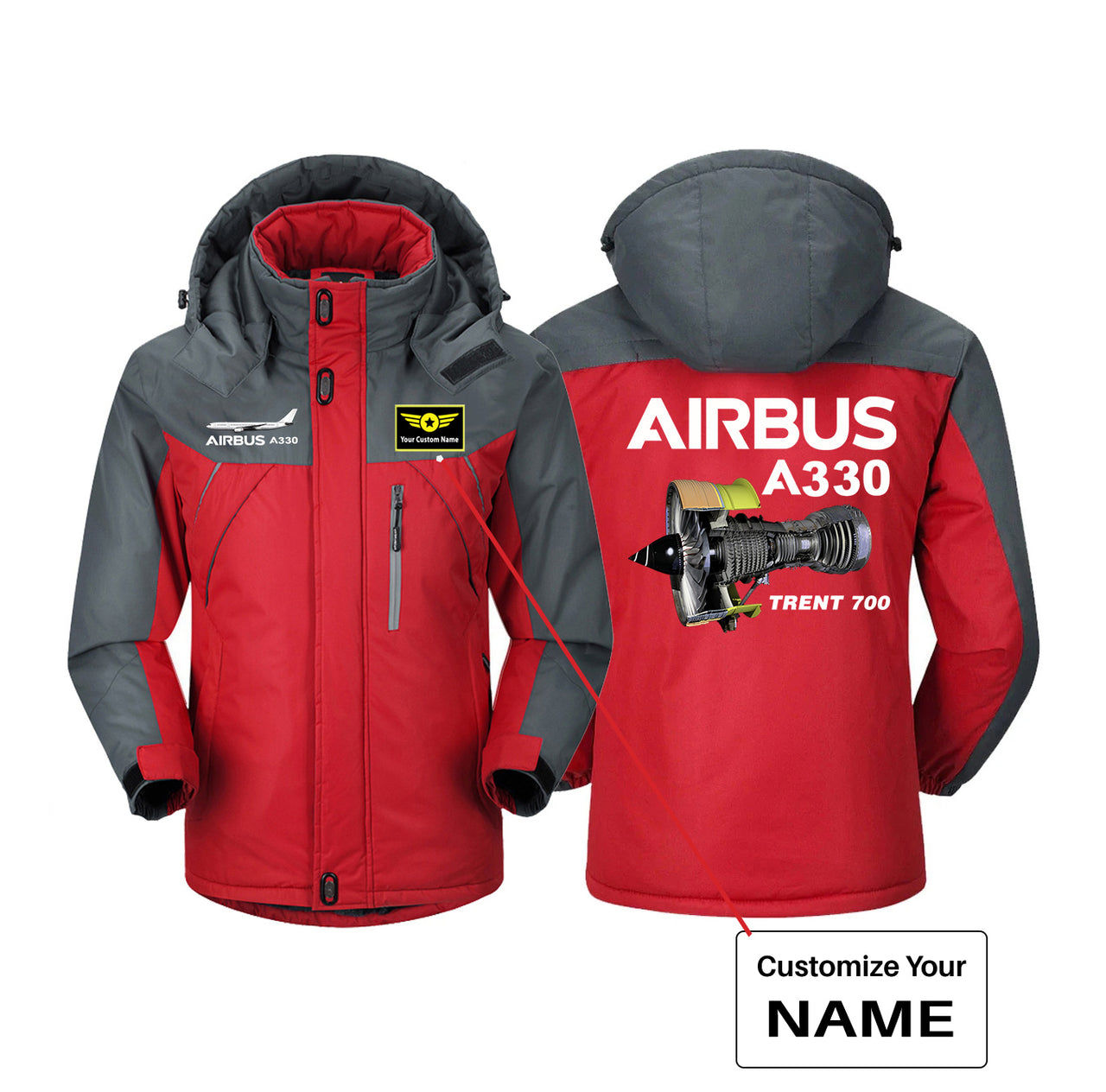 Airbus A330 & Trent 700 Engine Designed Thick Winter Jackets