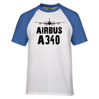 Thumbnail for Airbus A340 & Plane Designed Raglan T-Shirts