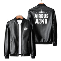 Thumbnail for Airbus A340 & Plane Designed PU Leather Jackets