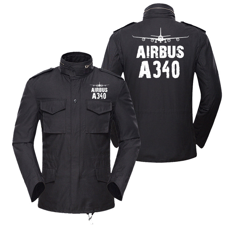 Airbus A340 & Plane Designed Military Coats