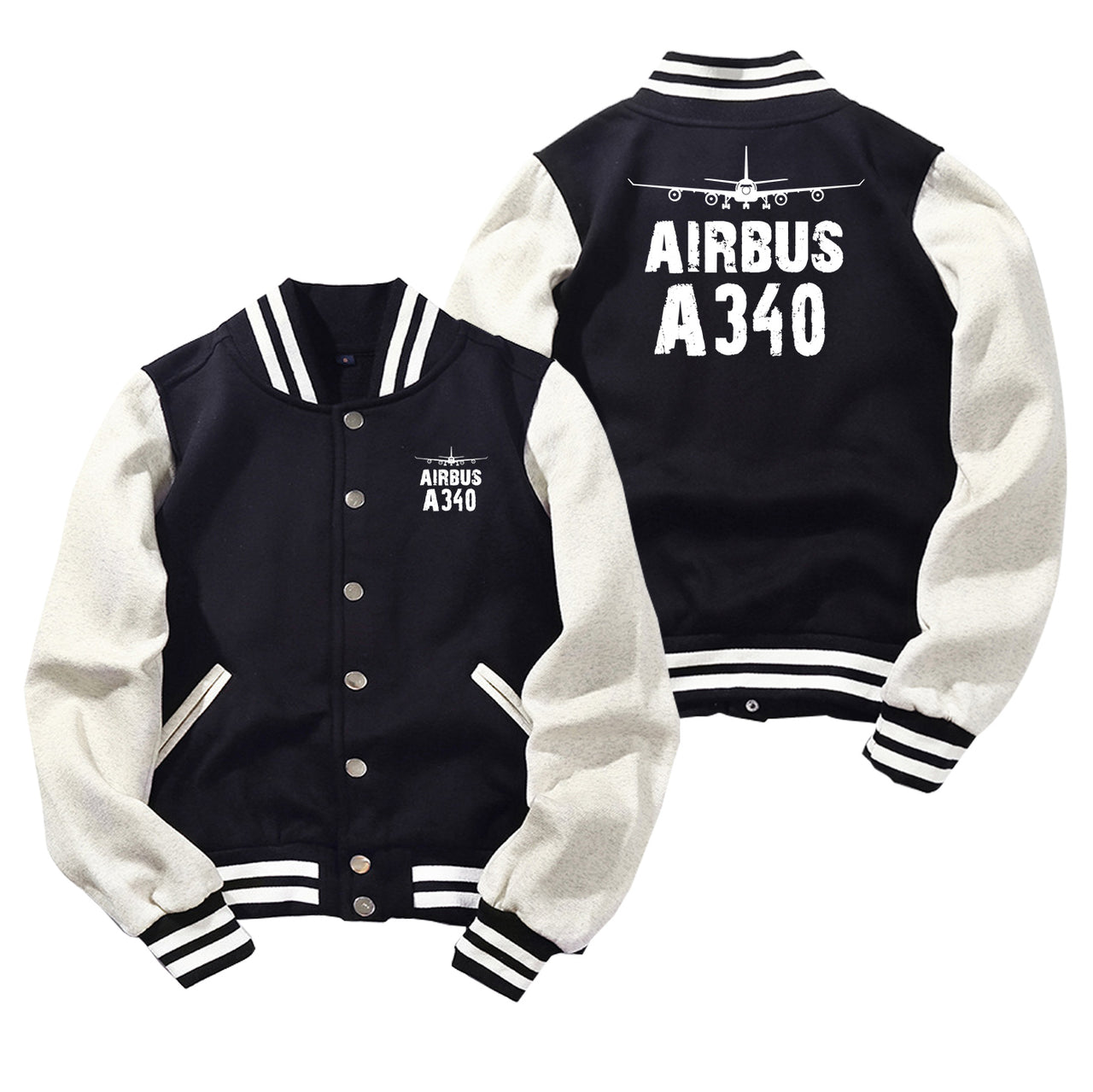 Airbus A340 & Plane Designed Baseball Style Jackets