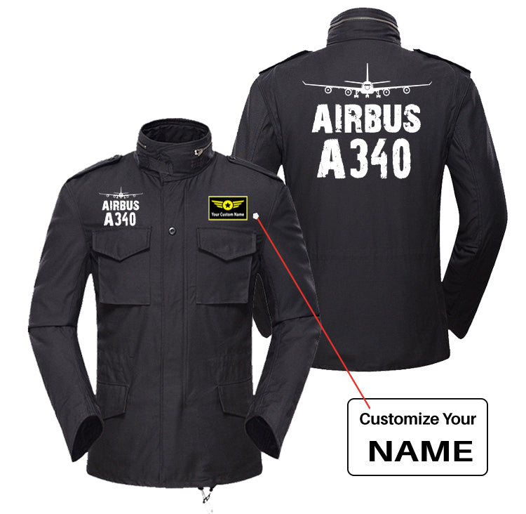 Airbus A340 & Plane Designed Military Coats