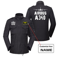 Thumbnail for Airbus A340 & Plane Designed Military Coats