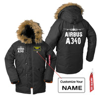 Thumbnail for Airbus A340 & Plane Designed Parka Bomber Jackets