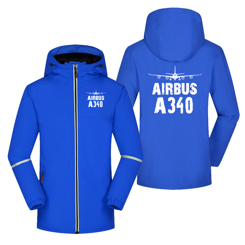 Airbus A340 & Plane Designed Rain Coats & Jackets