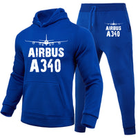 Thumbnail for Airbus A340 & Plane Designed Hoodies & Sweatpants Set