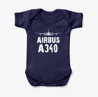 Thumbnail for Airbus A340 & Plane Designed Baby Bodysuits