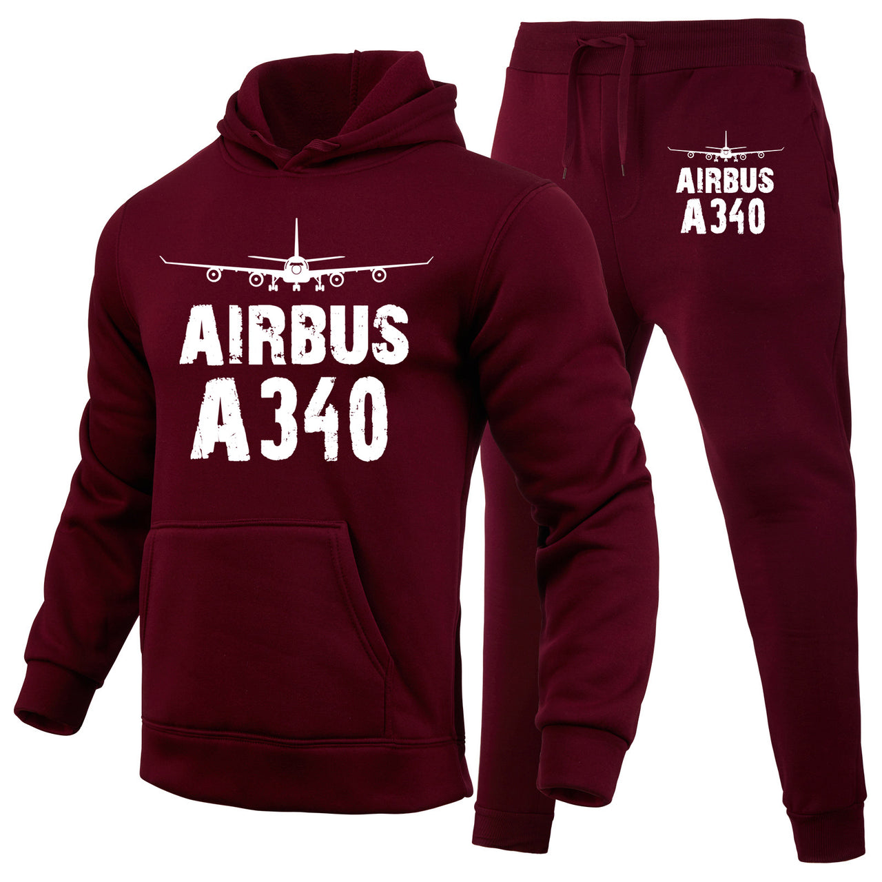 Airbus A340 & Plane Designed Hoodies & Sweatpants Set