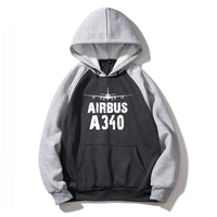 Thumbnail for Airbus A340 & Plane Designed Colourful Hoodies