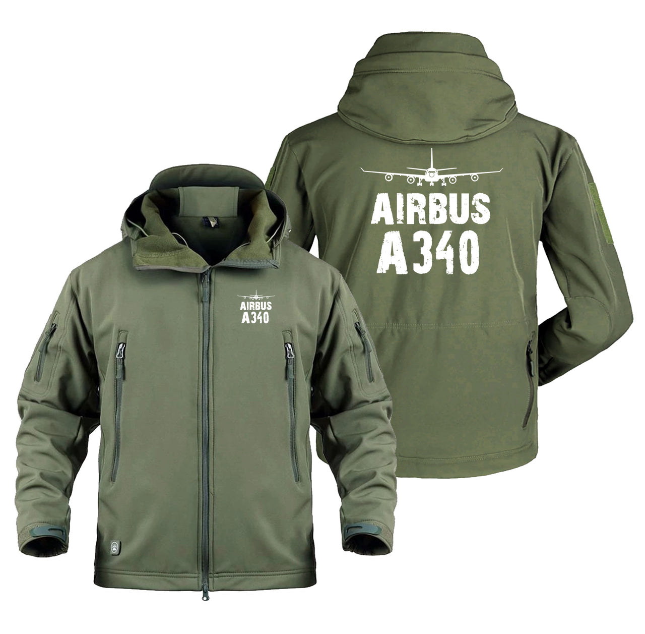 Airbus A340 & Plane Designed Military Jackets (Customizable)