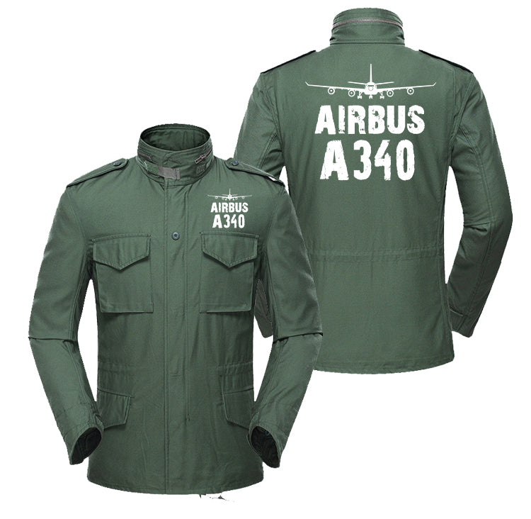 Airbus A340 & Plane Designed Military Coats