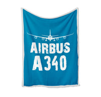 Thumbnail for Airbus A340 & Plane Designed Bed Blankets & Covers