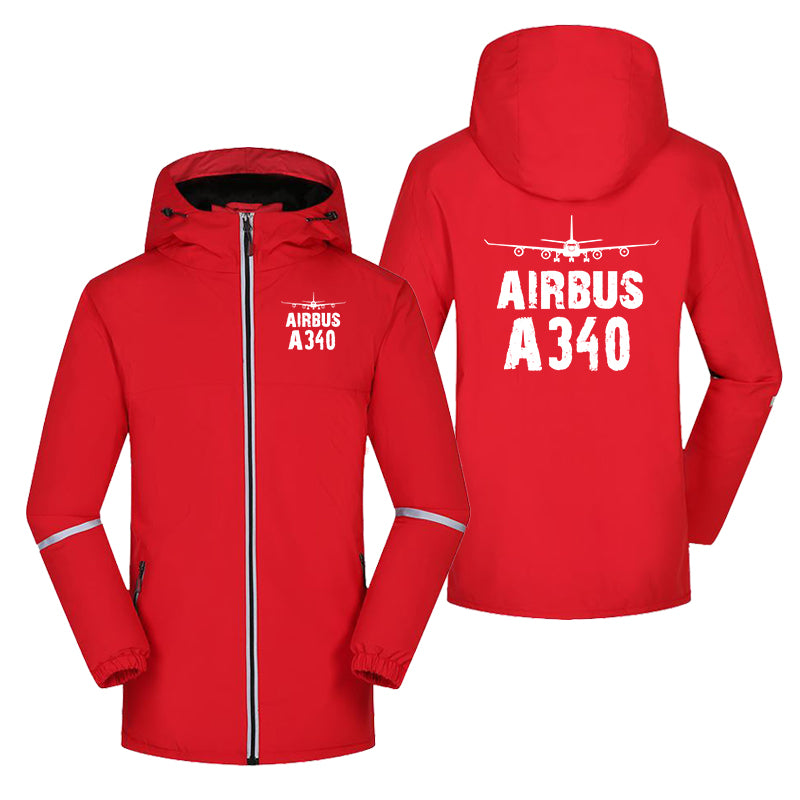 Airbus A340 & Plane Designed Rain Coats & Jackets