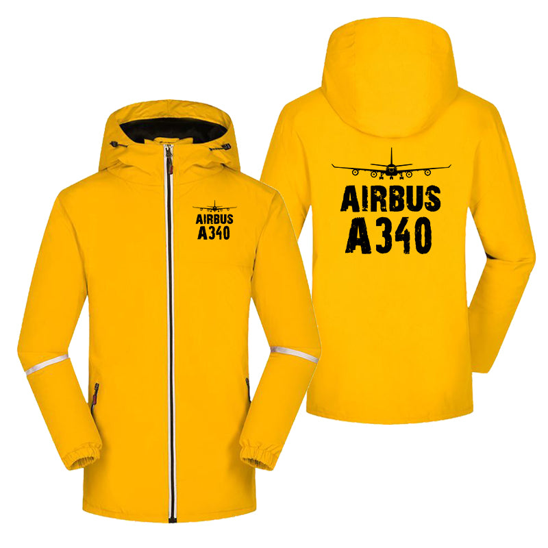 Airbus A340 & Plane Designed Rain Coats & Jackets