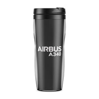 Thumbnail for Airbus A340 & Text Designed Travel Mugs