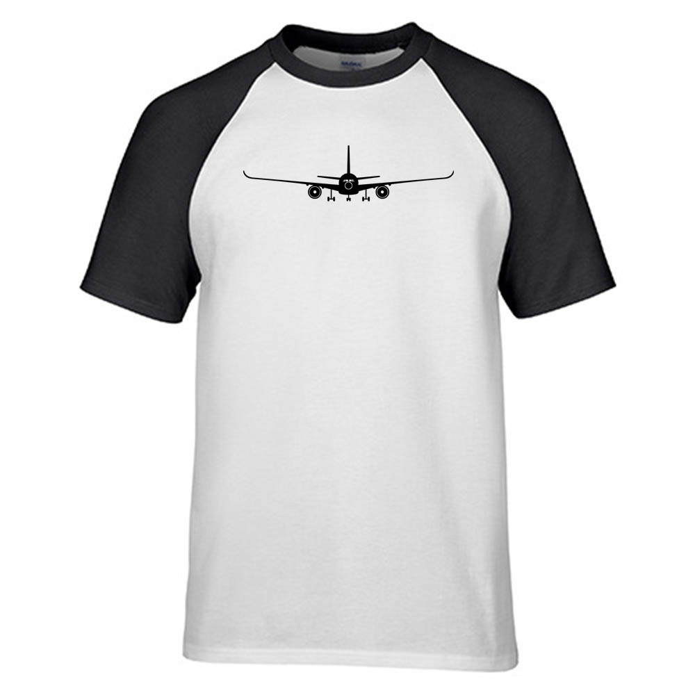 Airbus A350 Silhouette Designed Raglan T-Shirts