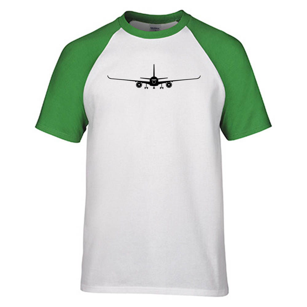 Airbus A350 Silhouette Designed Raglan T-Shirts