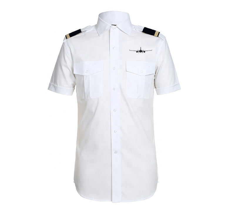 Airbus A350 Silhouette Designed Pilot Shirts