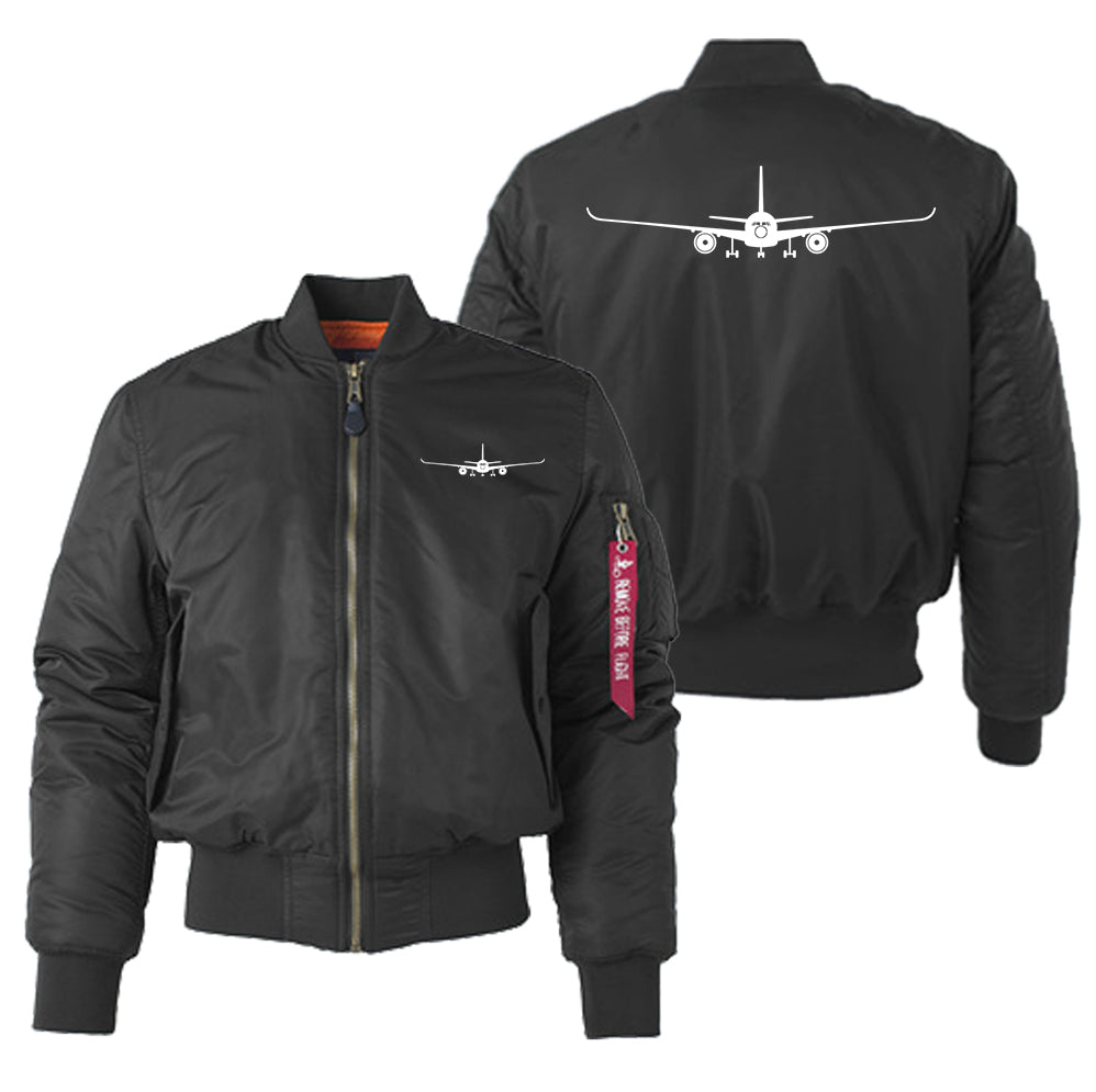 Airbus A350 Silhouette Designed "Women" Bomber Jackets