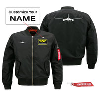 Thumbnail for Airbus A350 Silhouette Designed Pilot Jackets (Customizable)