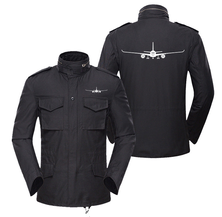 Airbus A350 Silhouette Designed Military Coats