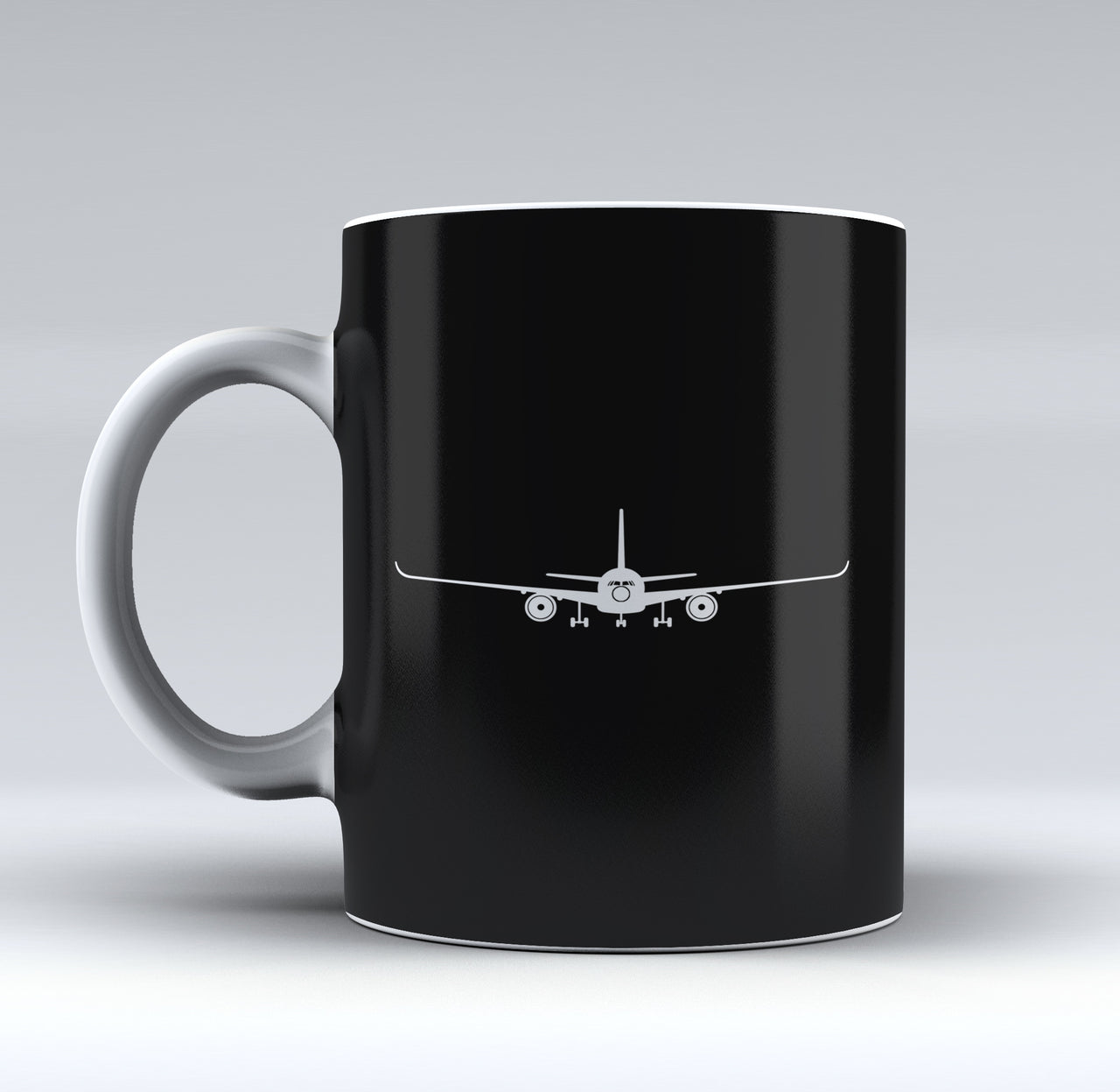 Airbus A350 Silhouette Designed Mugs