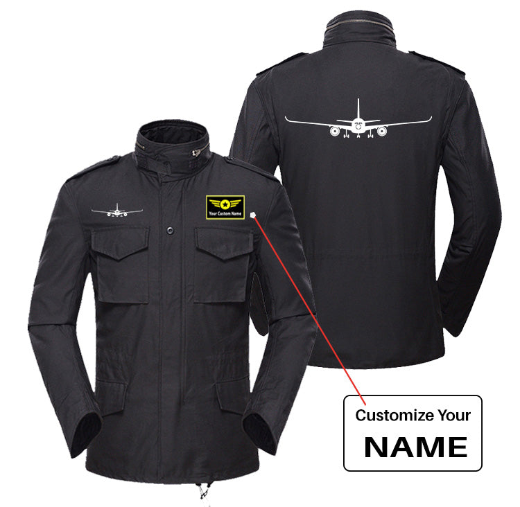 Airbus A350 Silhouette Designed Military Coats