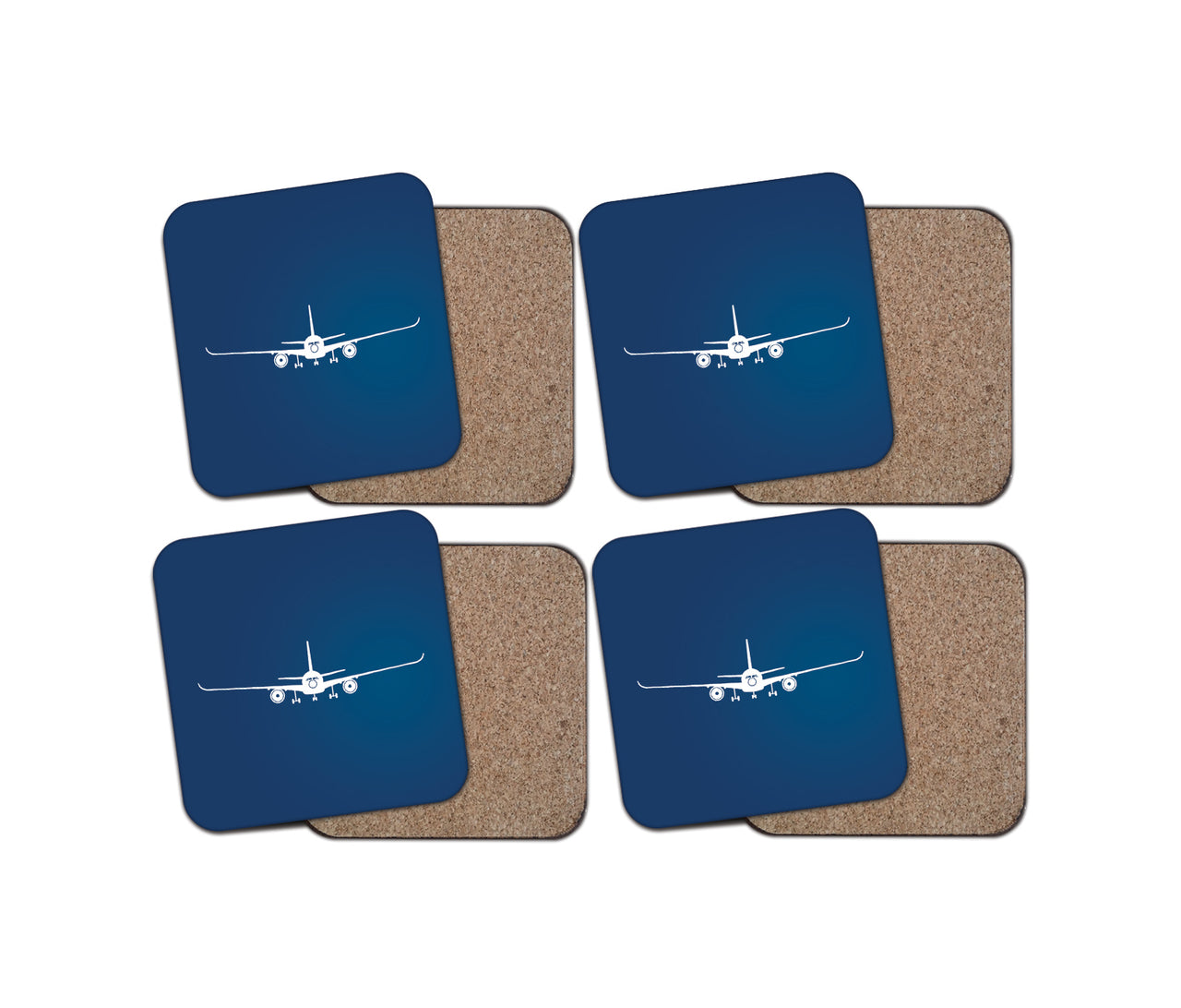 Airbus A350 Silhouette Designed Coasters