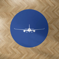 Thumbnail for Airbus A350 Silhouette Designed Carpet & Floor Mats (Round)