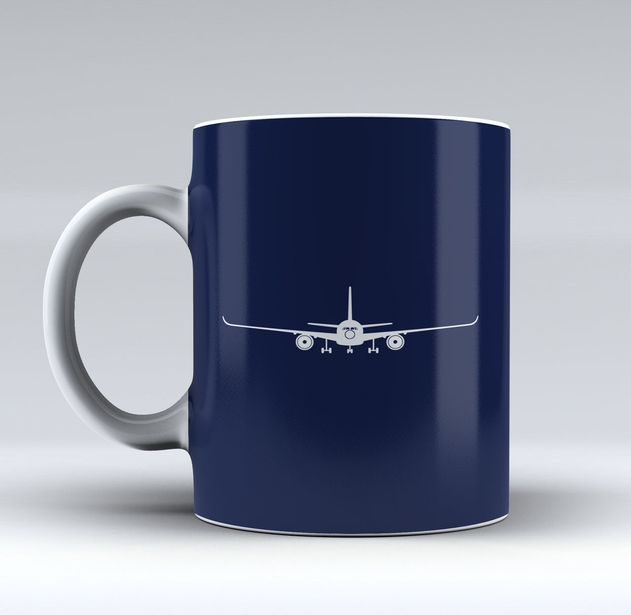 Airbus A350 Silhouette Designed Mugs