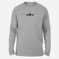 Thumbnail for Airbus A350 Silhouette Designed Long-Sleeve T-Shirts