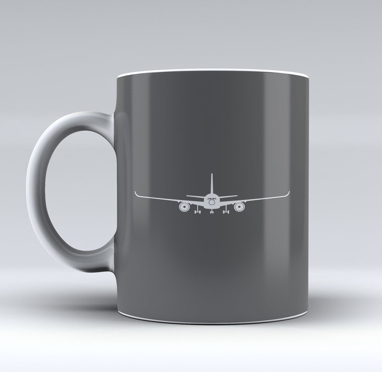 Airbus A350 Silhouette Designed Mugs