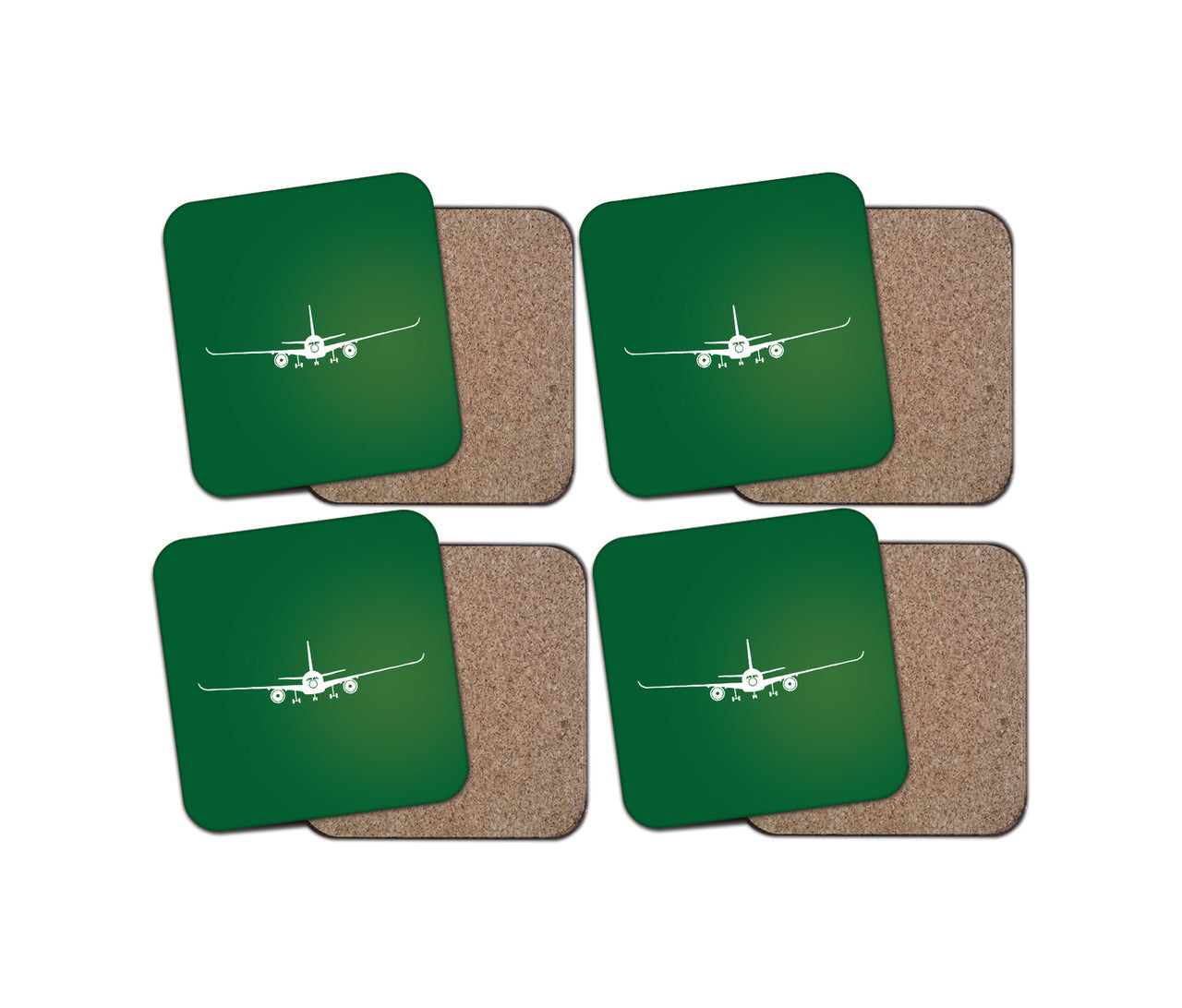 Airbus A350 Silhouette Designed Coasters