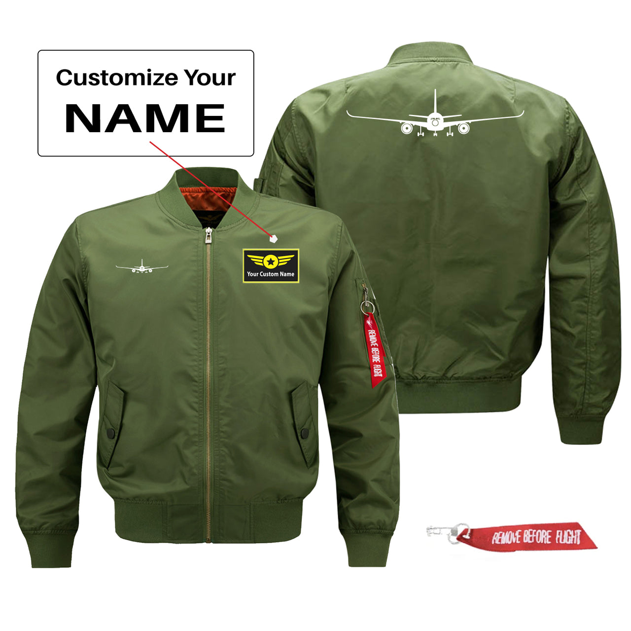 Airbus A350 Silhouette Designed Pilot Jackets (Customizable)