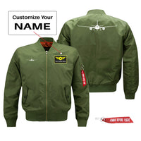 Thumbnail for Airbus A350 Silhouette Designed Pilot Jackets (Customizable)