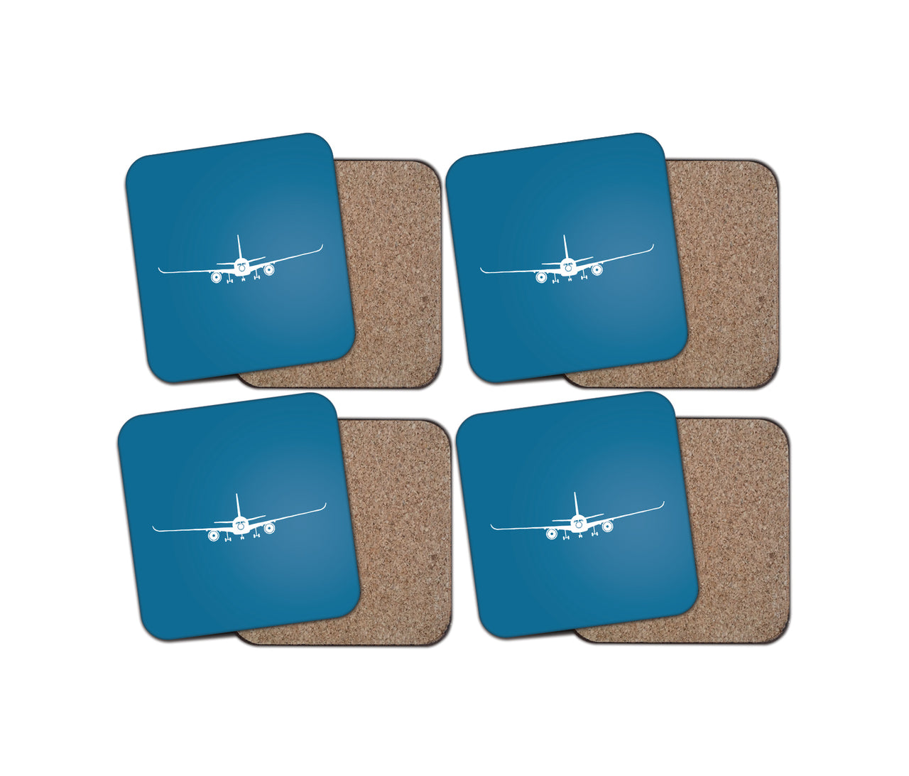 Airbus A350 Silhouette Designed Coasters